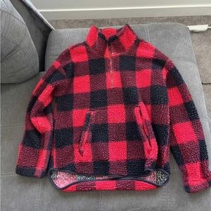 Red Plaid Sherpa